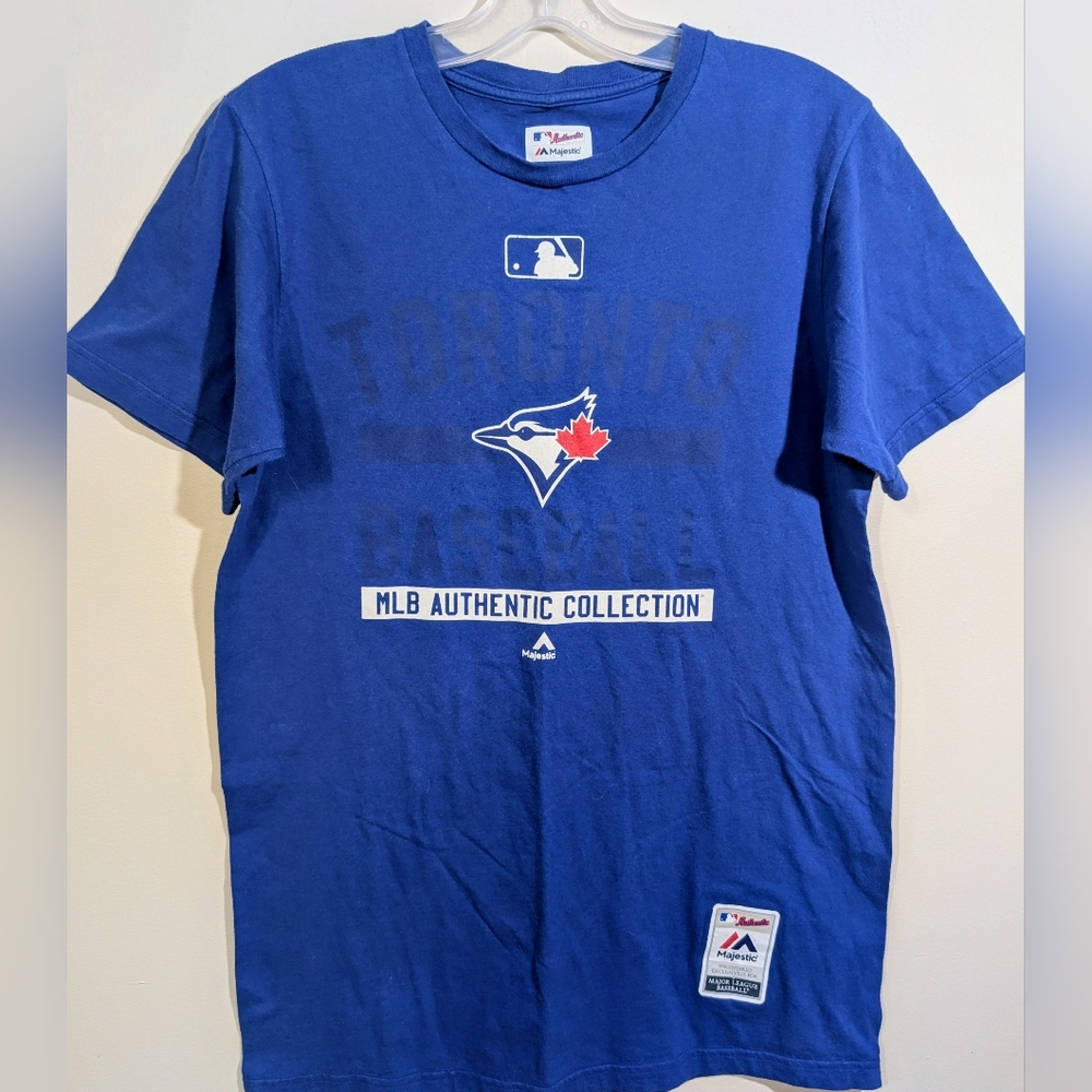 Toronto Blue Jays MLB Authentic Collection Majestic Blue Shirt Medium
